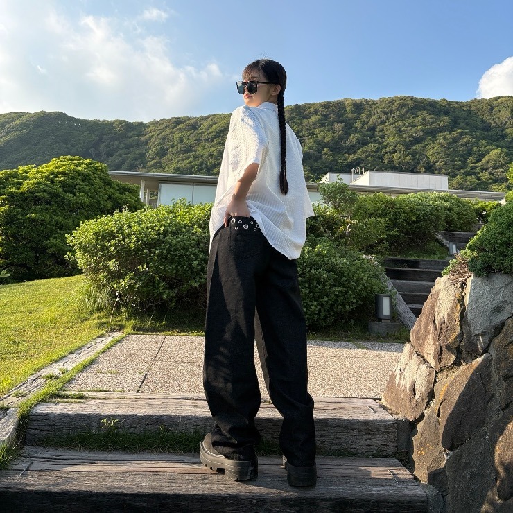 レディース デニムカーブパンツ（サラハ×CHIP CLIP） | アベイル