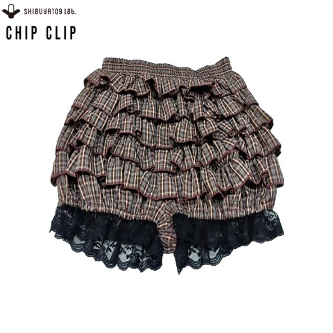 レディース チェックフリルショートパンツ（CHIP CLIP） | アベイル