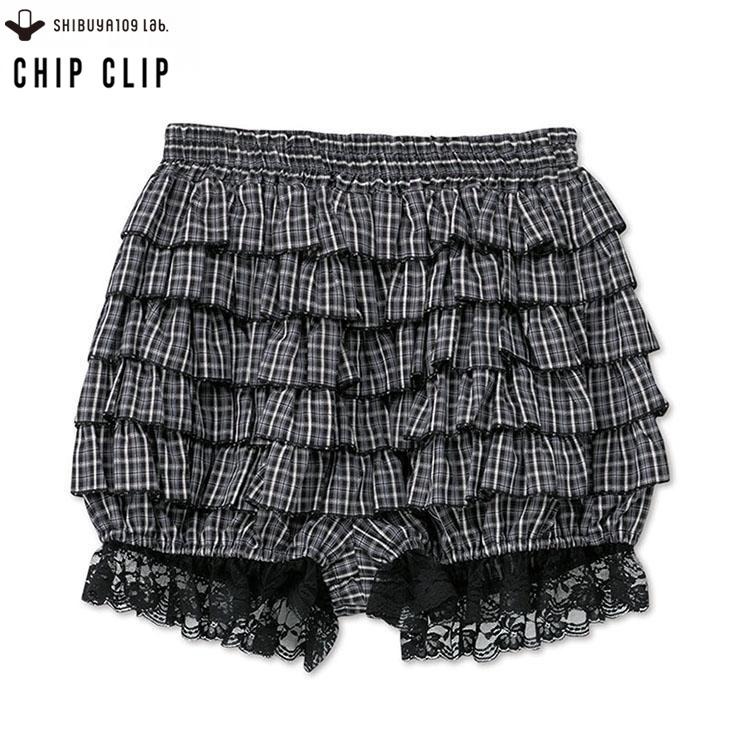 レディース チェックフリルショートパンツ（CHIP CLIP） | アベイル