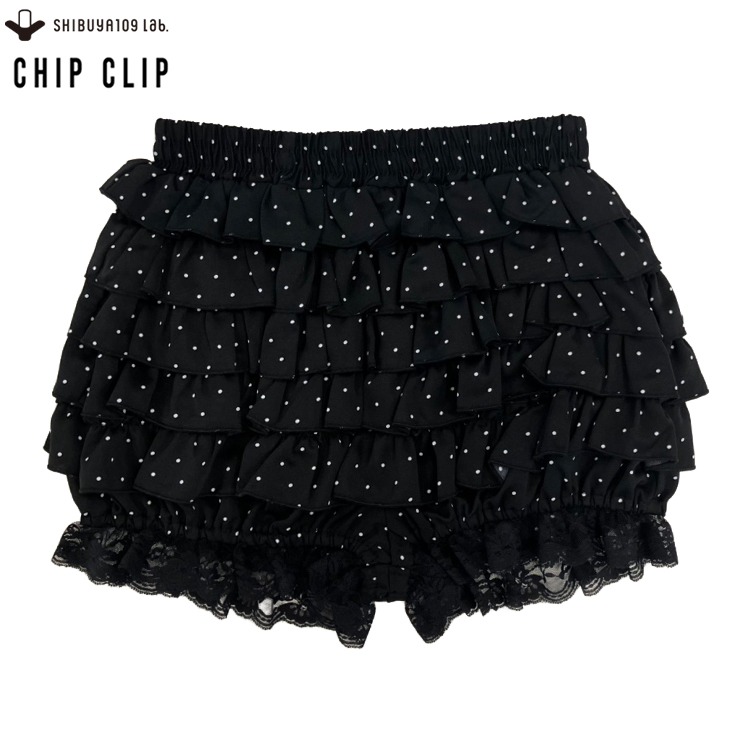 レディース ドット柄フリルショートパンツ（CHIP CLIP） | アベイル