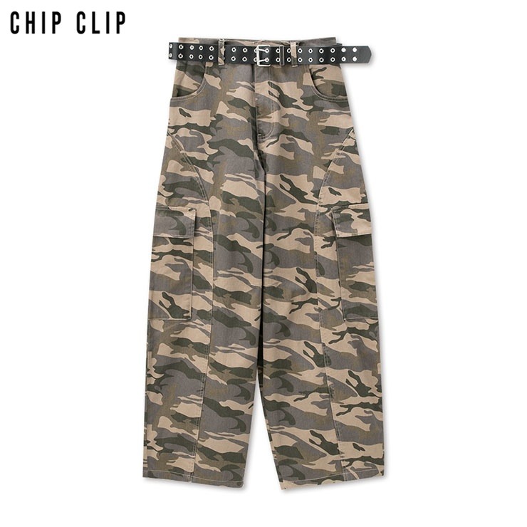 レディース 迷彩柄カーゴパンツ（KsG×CHIP CLIP） | アベイル
