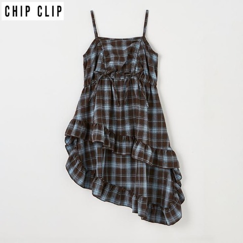 レディース　チェックキャミワンピース（CHIP CLIP）