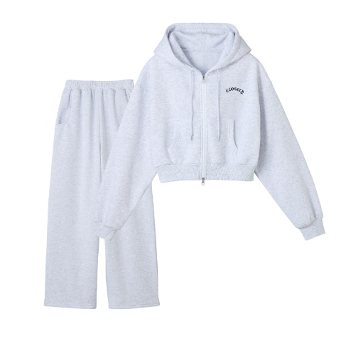 レディース【S～L】　ジップパーカ+パンツ（CHIP CLIP）