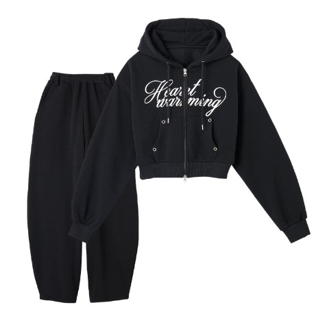 レディース【S～L】　ジップパーカ+パンツ（CHIP CLIP）