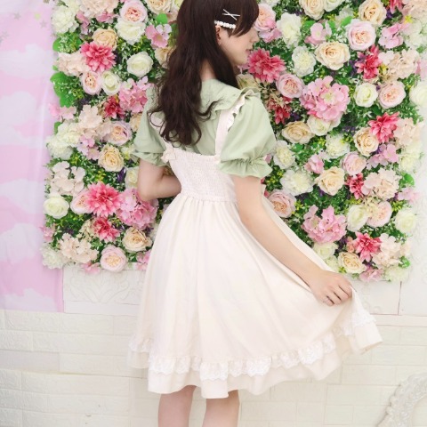 レディース【S～L】　ジャンパースカート（CHIP CLIP×七海にこ）