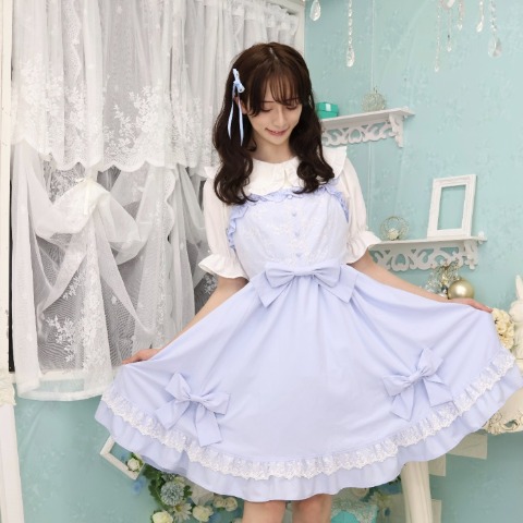 レディース【S～L】　ジャンパースカート（CHIP CLIP×七海にこ）