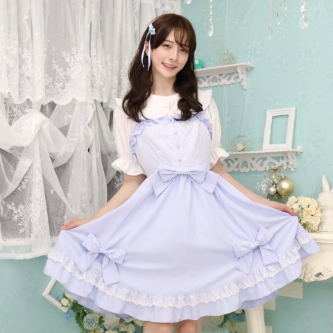 レディース【S～L】　ジャンパースカート（CHIP CLIP×七海にこ）