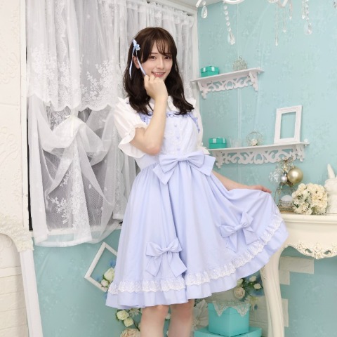 レディース【S～L】　ジャンパースカート（CHIP CLIP×七海にこ）