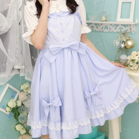 レディース【S～L】　ジャンパースカート（CHIP CLIP×七海にこ）