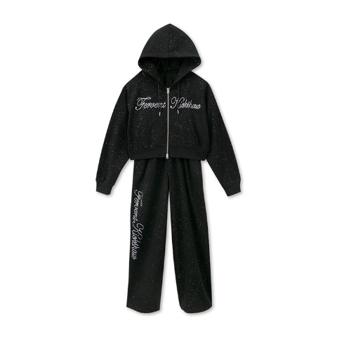 レディース　ラメジップパーカ+パンツセット（CHIP CLIP）