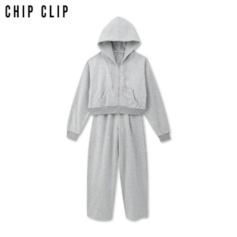 レディース　ラメジップパーカ+パンツセット（CHIP CLIP）
