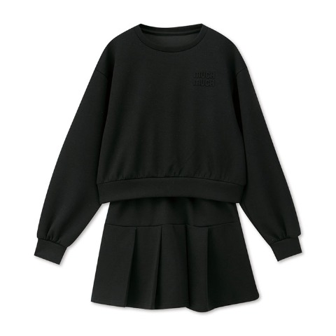 レディース　プルオーバー+プリーツスカートセット（CHIP CLIP）