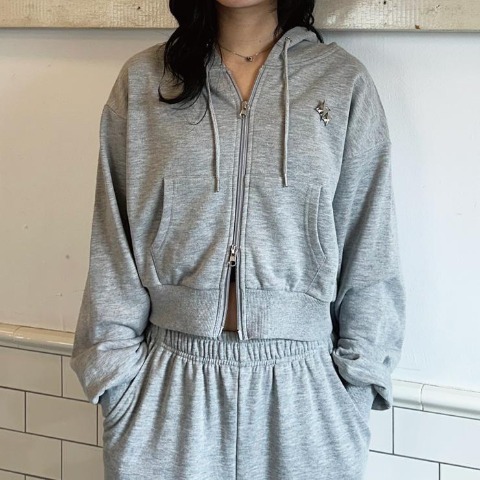 レディース【S～L】　ジップパーカ+パンツ（CHIP CLIP・TikTok）