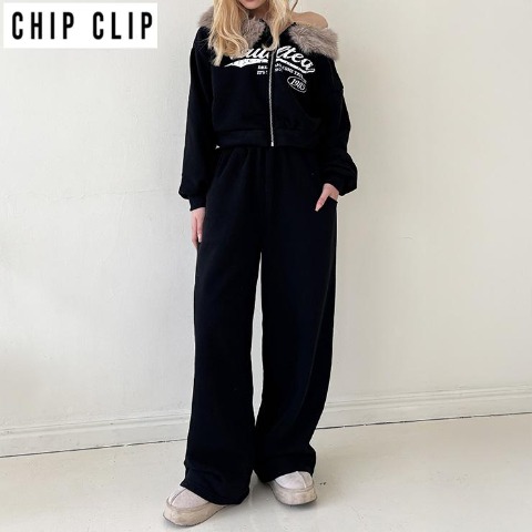 レディース　ジップパーカ+パンツ（CHIP CLIP・TikTok）
