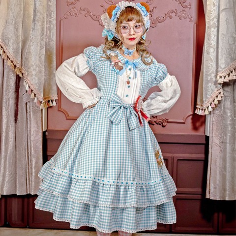 レディース【S～L】　半袖ワンピース（CHIP CLIP×五月アイ）