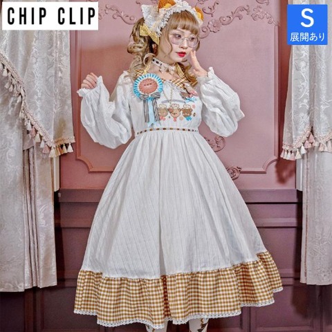 レディース【S～L】　長袖ワンピース（CHIP CLIP×五月アイ）