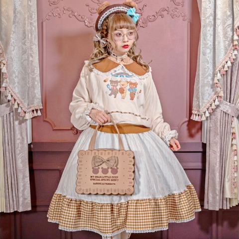 レディース【S～L】　長袖ワンピース（CHIP CLIP×五月アイ）