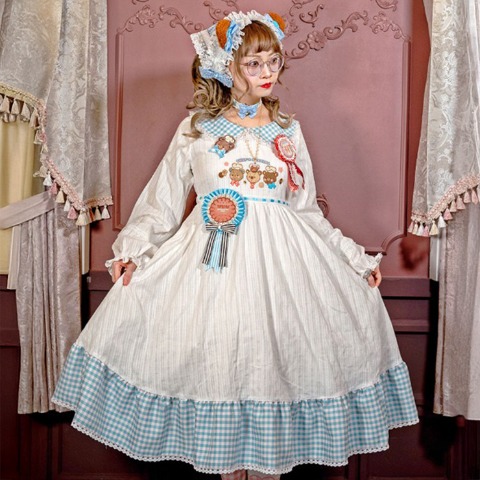 レディース【S～L】　長袖ワンピース（CHIP CLIP×五月アイ）