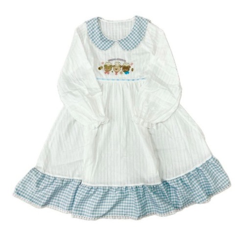 レディース【S～L】　長袖ワンピース（CHIP CLIP×五月アイ）