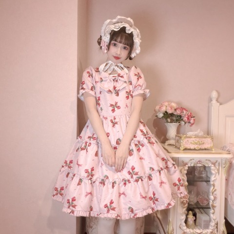 レディース【S～L】　半袖ワンピース（まゆろん×majoretty）