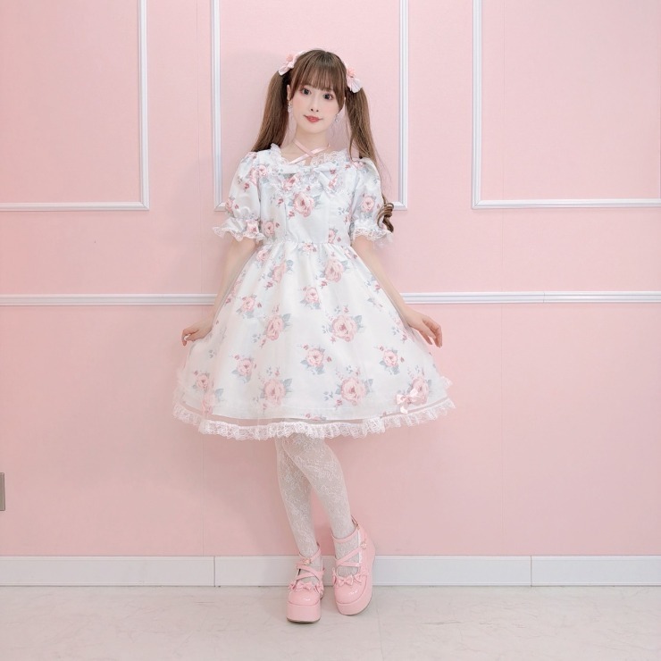 アベイル まゆろん コラボ イチゴ柄ワンピース ピンク Lサイズ レディース【S～L】 ワンピース（まゆろん×majoretty） | アベイル