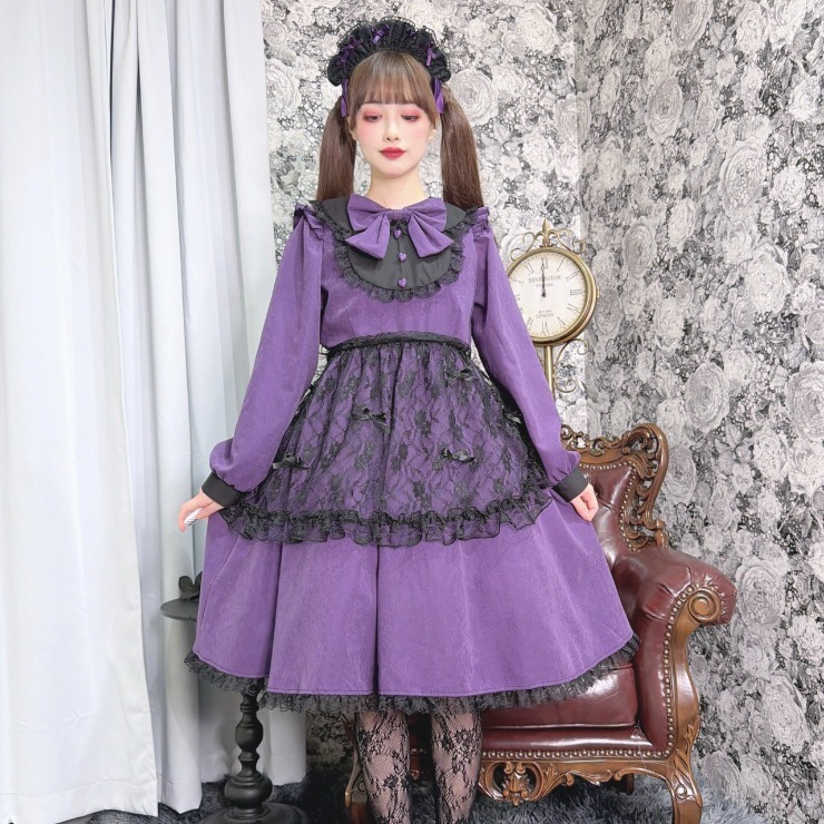 まゆろん アベイル いちご柄ワンピース レディース【S～L】 エプロン付ワンピース（majoretty×まゆろん
