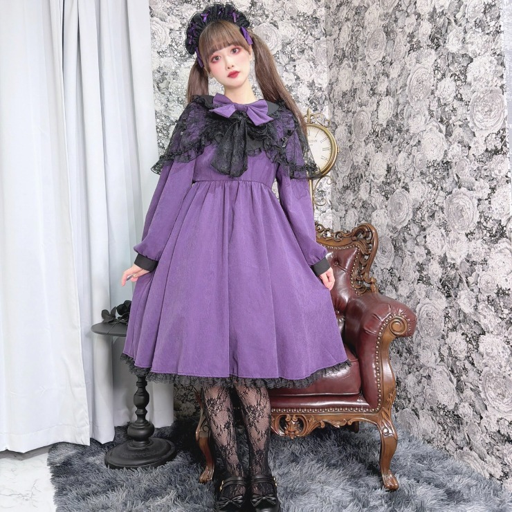 レディース【S～L】 エプロン付ワンピース（majoretty×まゆろん