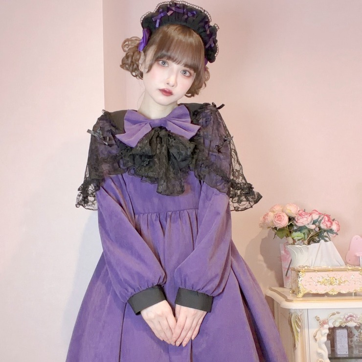 レディース【S～L】 エプロン付ワンピース（majoretty×まゆろん