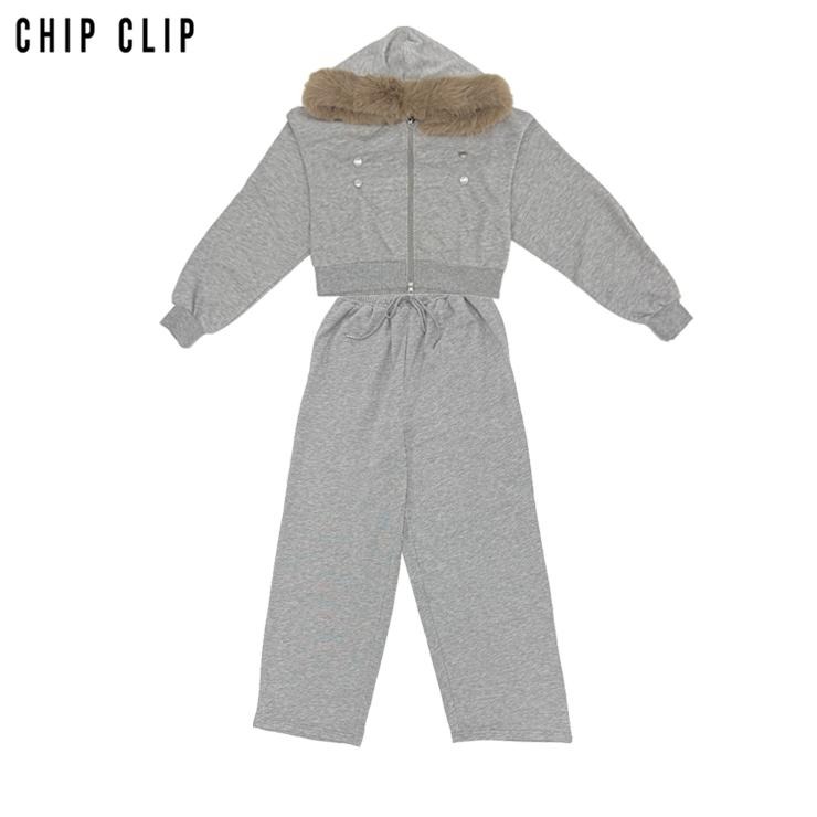 レディース 長袖ジップパーカ+パンツ（CHIP CLIP） | アベイル