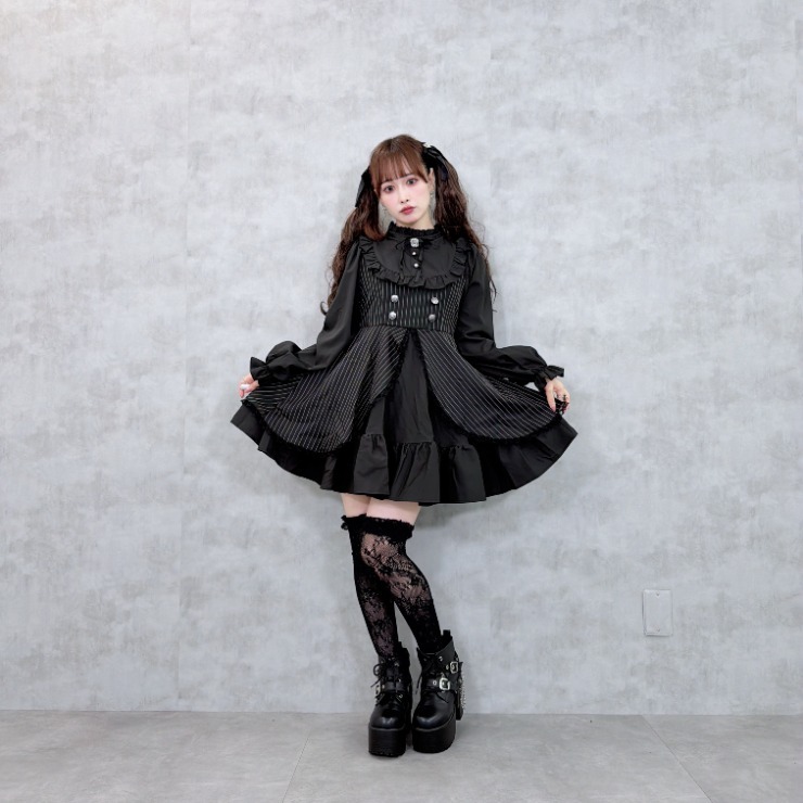 しまむら　アベイル　まゆろん　3L 苺リボン ワンピース 2点セット レディース フリルワンピース（まゆろん／majoretty） | アベイル