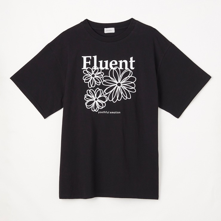レディース フラワー刺しゅうTシャツ（bleu et rose） | アベイル 公式 
