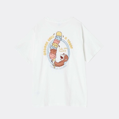 レディース　Tシャツ（おさるのジョージ）