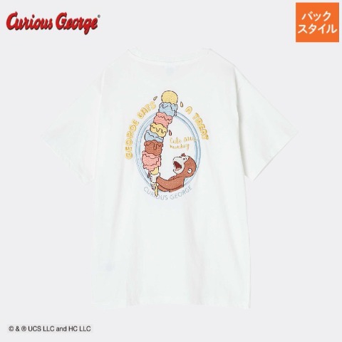 レディース　Tシャツ（おさるのジョージ）