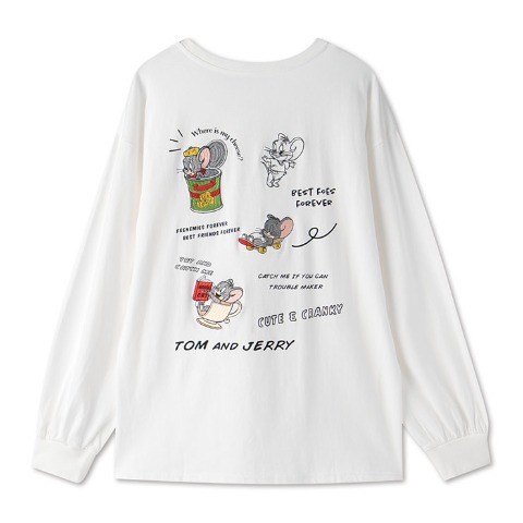 レディース　長袖Tシャツ（TOM＆JERRY）