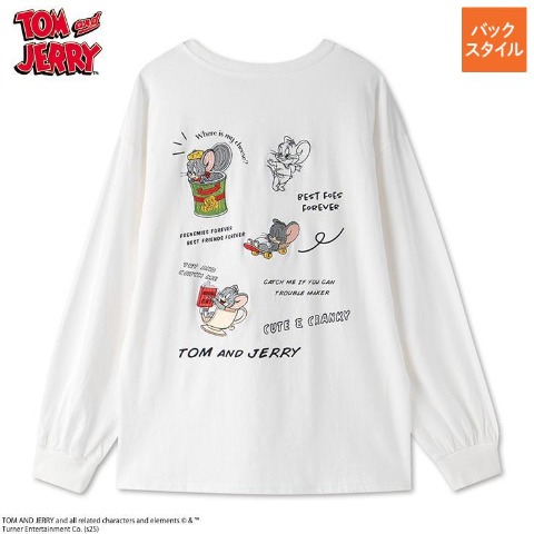 レディース　長袖Tシャツ（TOM＆JERRY）