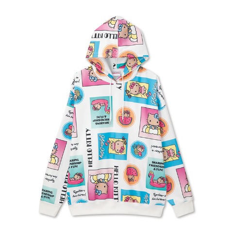 レディース　総柄パーカ（ハローキティ）