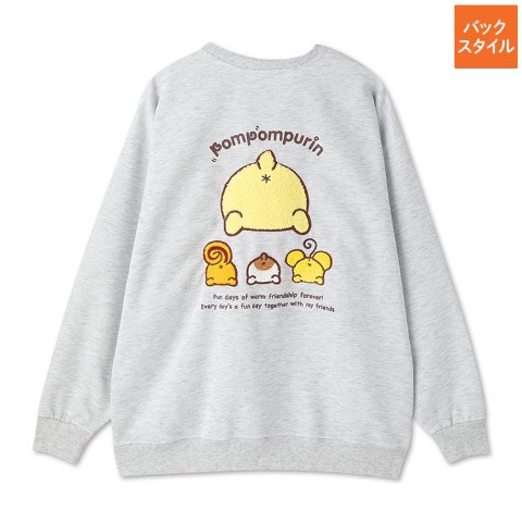 レディース　さがら刺しゅうプルオーバー（ポムポムプリン）