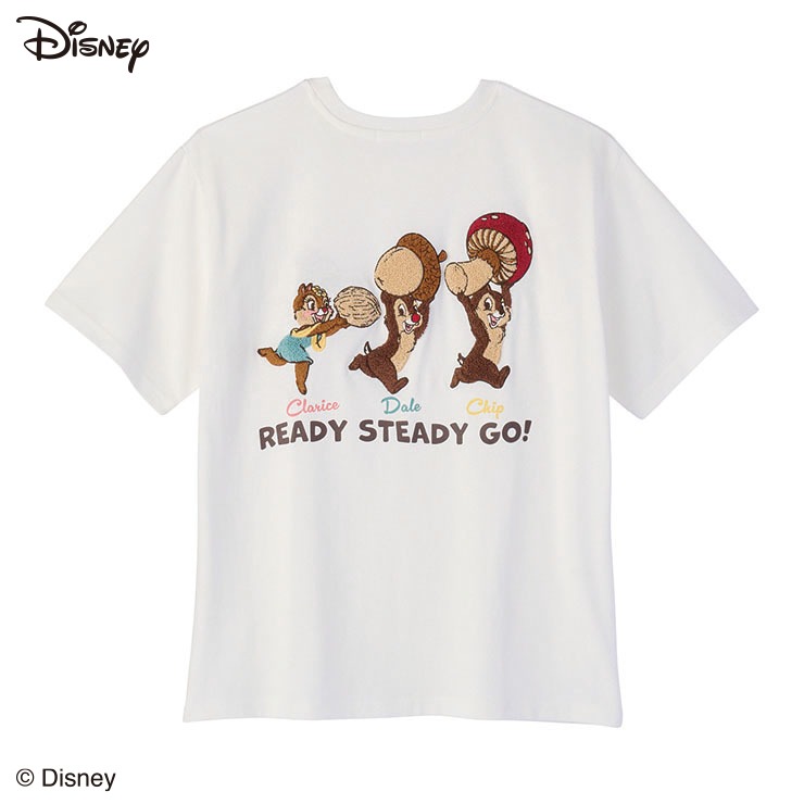 ディズニーストア くま クラリス ぬいぐるみ アベイル Tシャツ しっぽ レディース 半袖Tシャツ（チップ＆デール＆クラリス） | アベイル