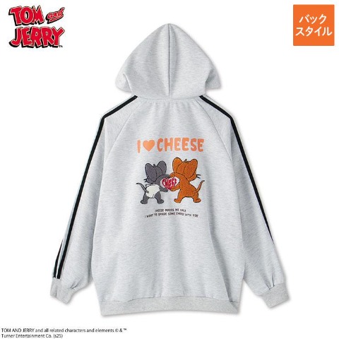 レディース　ZIPパーカ（TOM＆JERRY）
