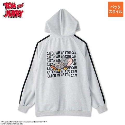 レディース　ZIPパーカ（TOM＆JERRY）