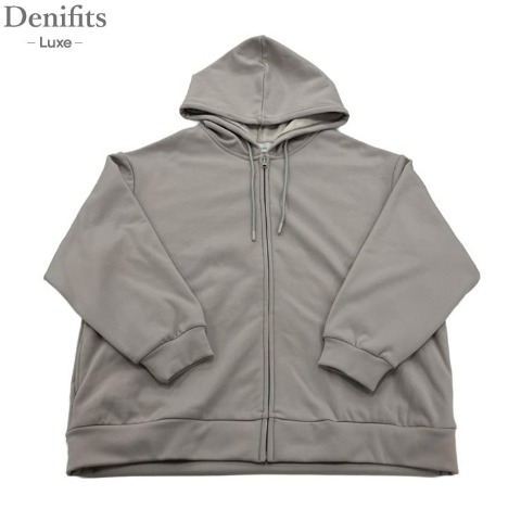 レディース【M～LL】　裏シャギージップパーカ（Denifits Luxe）