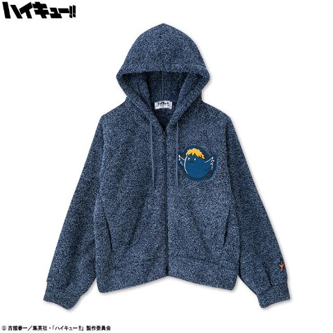 レディース　ジップパーカ（アニメ「ハイキュー!!」）