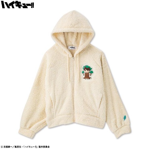 レディース　ジップパーカ（アニメ「ハイキュー!!」）