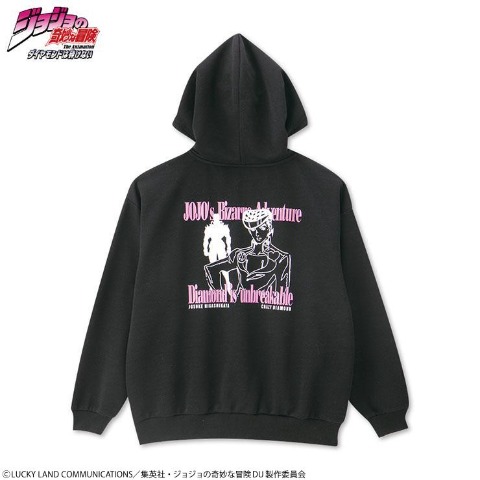 レディース　ジップパーカ（アニメ『ジョジョの奇妙な冒険 ダイヤモンドは砕けない』）