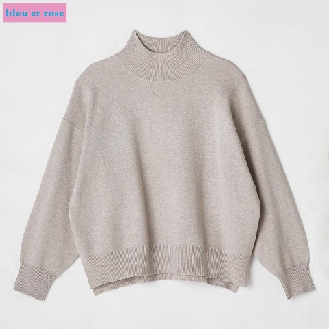 レディース　ニットプルオーバー（bleu et rose）