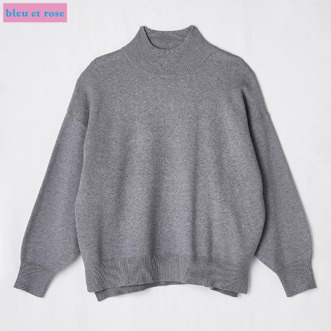 レディース　ニットプルオーバー（bleu et rose）