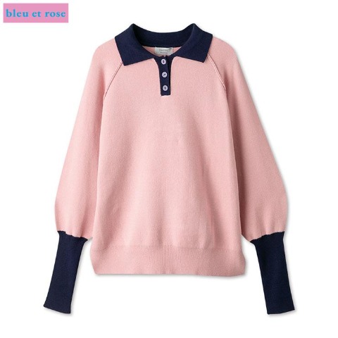 レディース　ニットプルオーバー（bleu et rose）