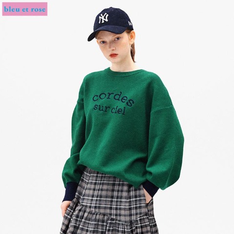 レディース　ニットプルオーバー（bleu et rose）