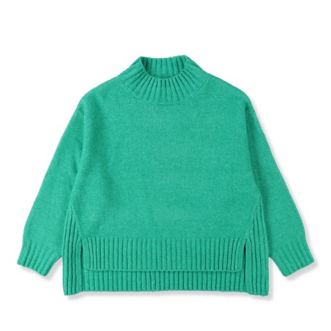 レディース　ハイネックニットプルオーバー（bleu et rose）