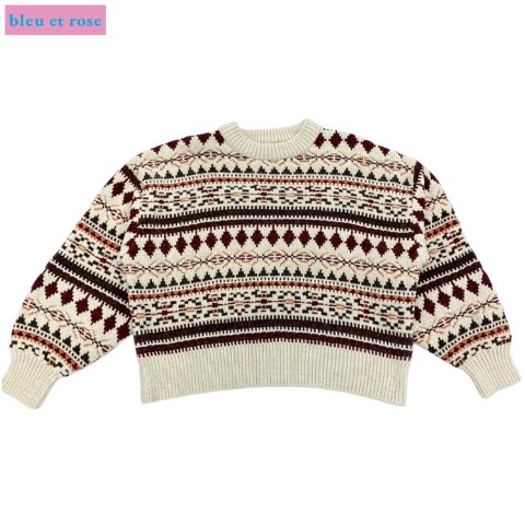 レディース　ニットプルオーバー（bleu et rose） ベージュ 214